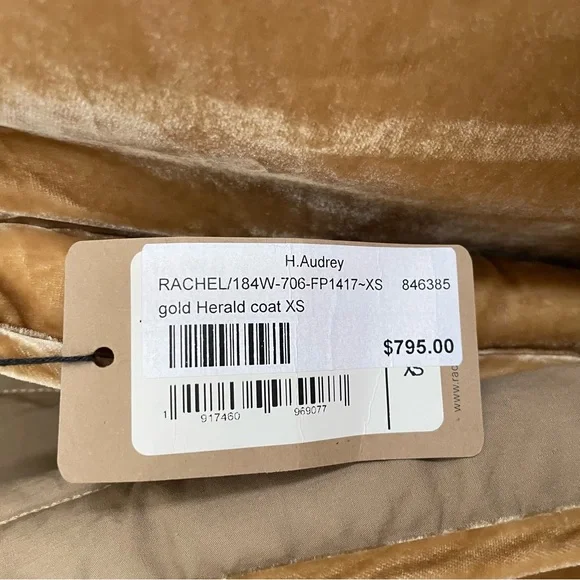 Rachel Comey Herald Gold Silk Velvet Blend Belted Coat Jacket NWT - Picture 5 of 10